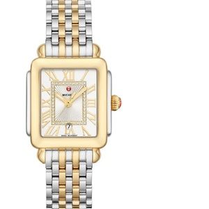 Deco Madison diamond dial watch Michele with box